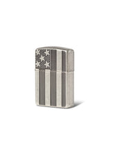 Zippo® U.S. Flag Armor Antique Silver Windproof Lighter By Zippo®