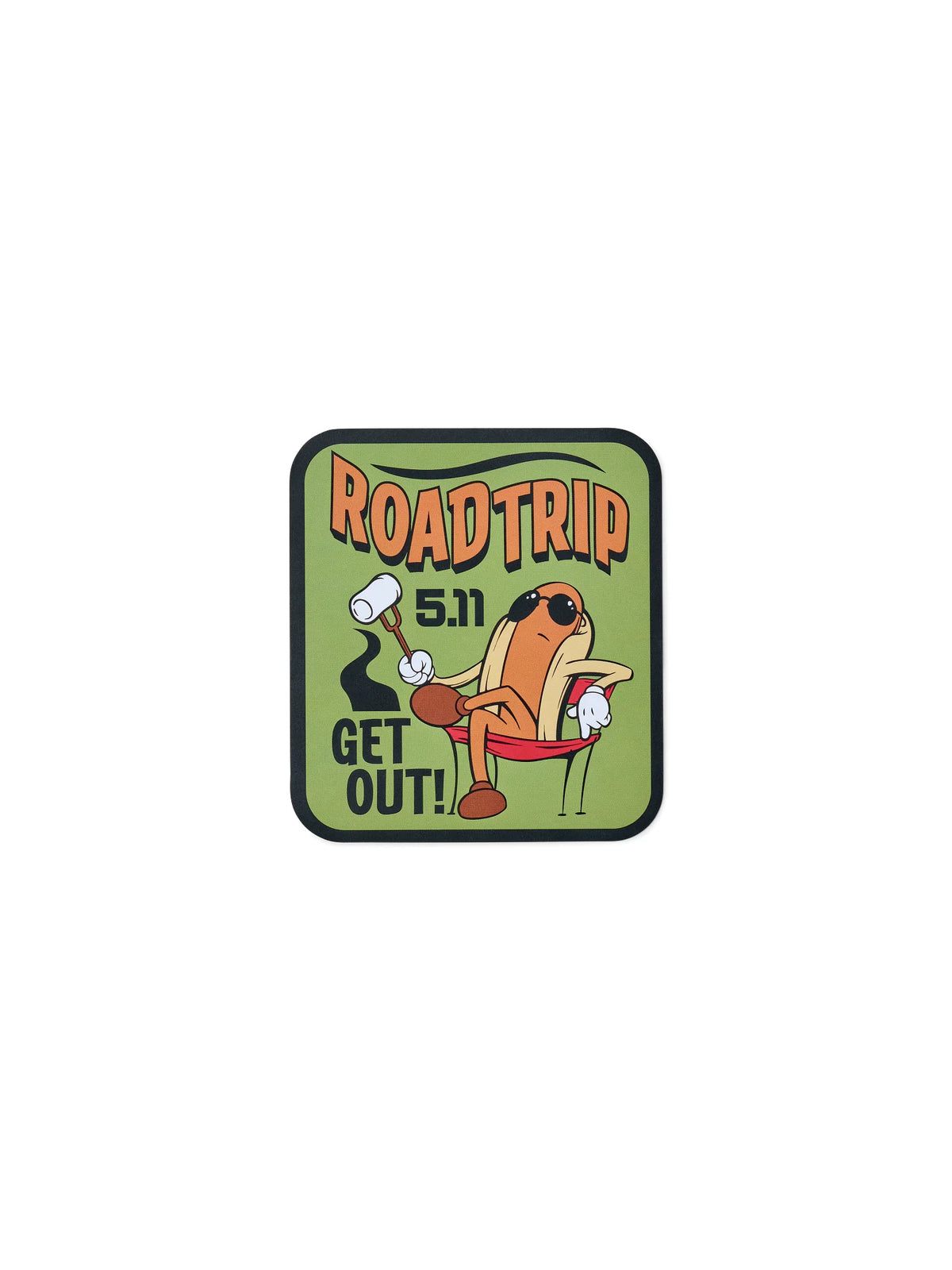 Road Trip Hot Dog Sticker