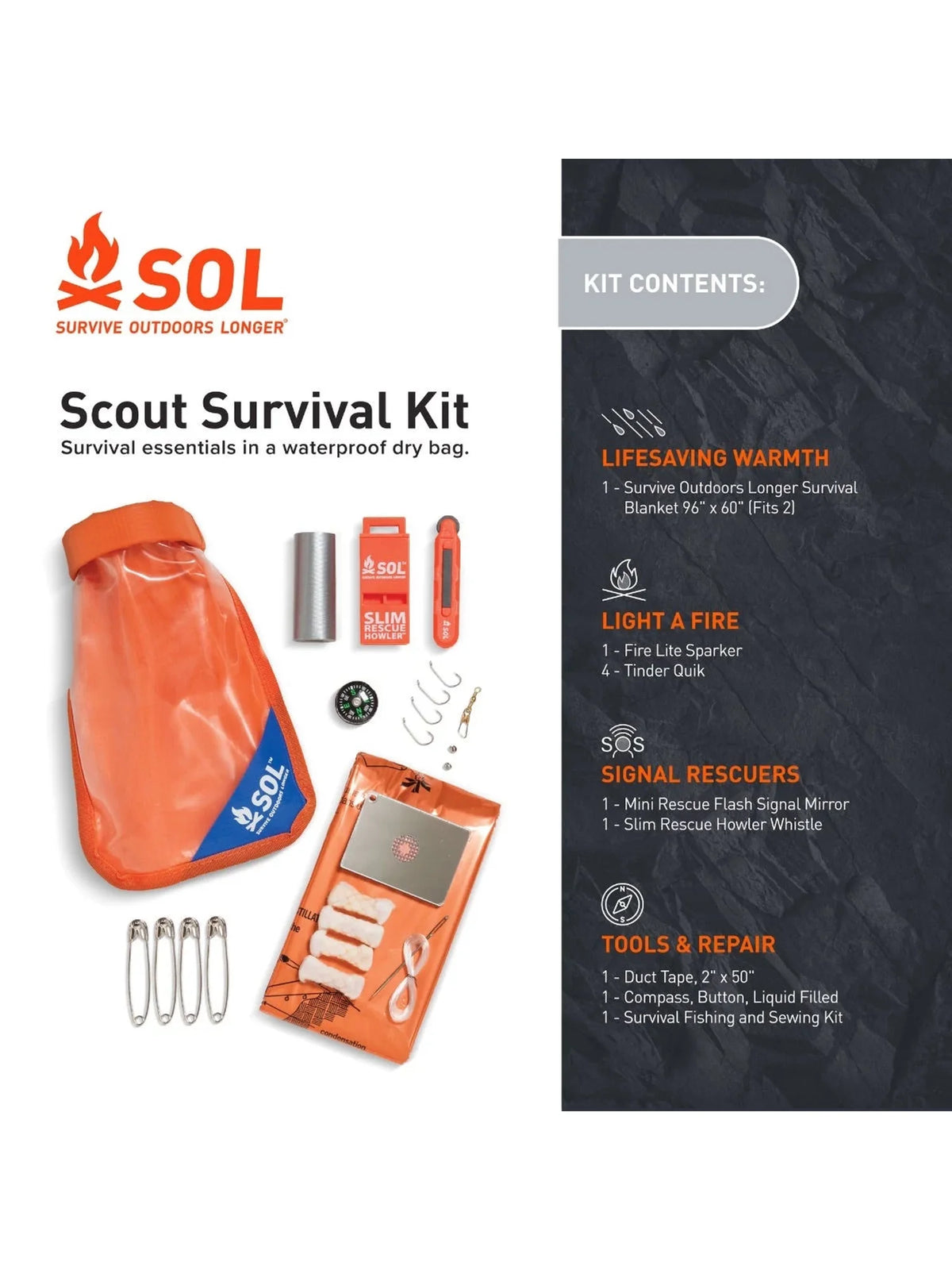 Survive Outdoors Longer™ Scout Survival Kit by Adventure Ready Brands™